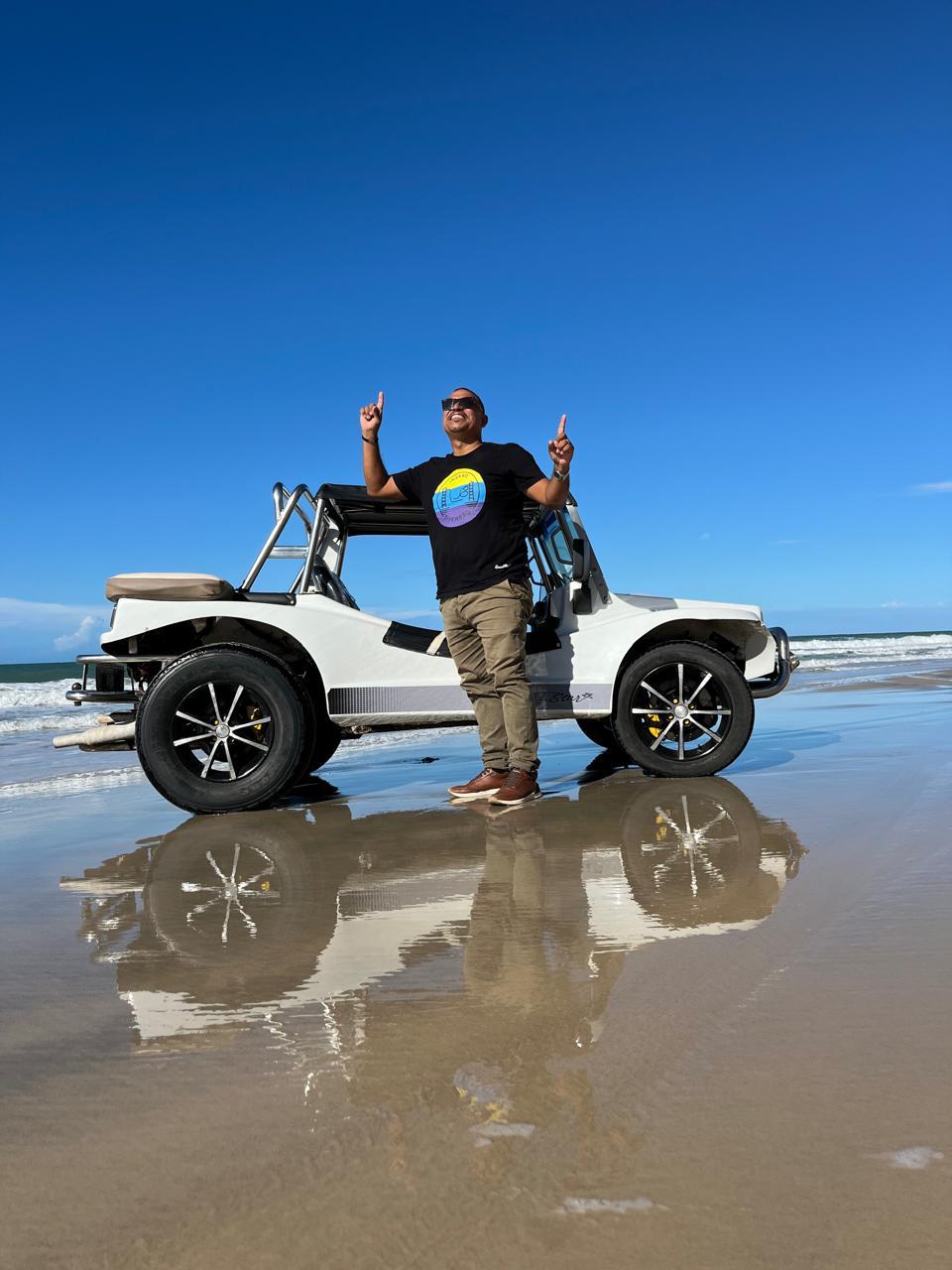 Passeio Damião Tur - Cliente satisfeito explorando o Ceará
